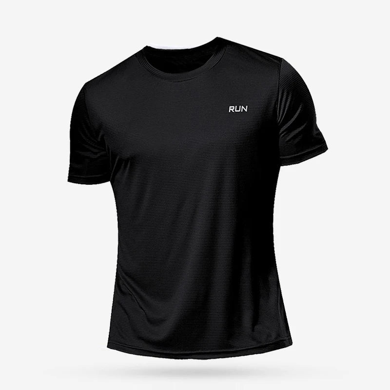 1 Piece Men's Short Sleeve Undershirt Man Athletic T-Shirt Quick Drying Lightweight Silk Underwear For Running Training Fitness - Avero