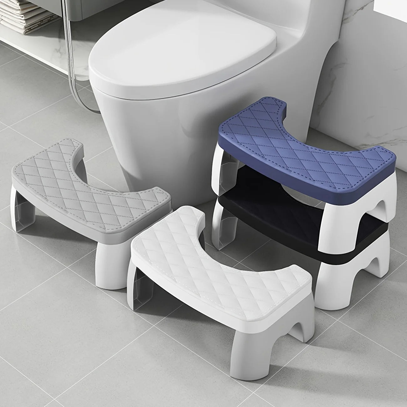 1 thick anti slip stool pad, footstool, household bathroom, adult squatting toilet, toilet footstool waterproof squatting toilet - Avero