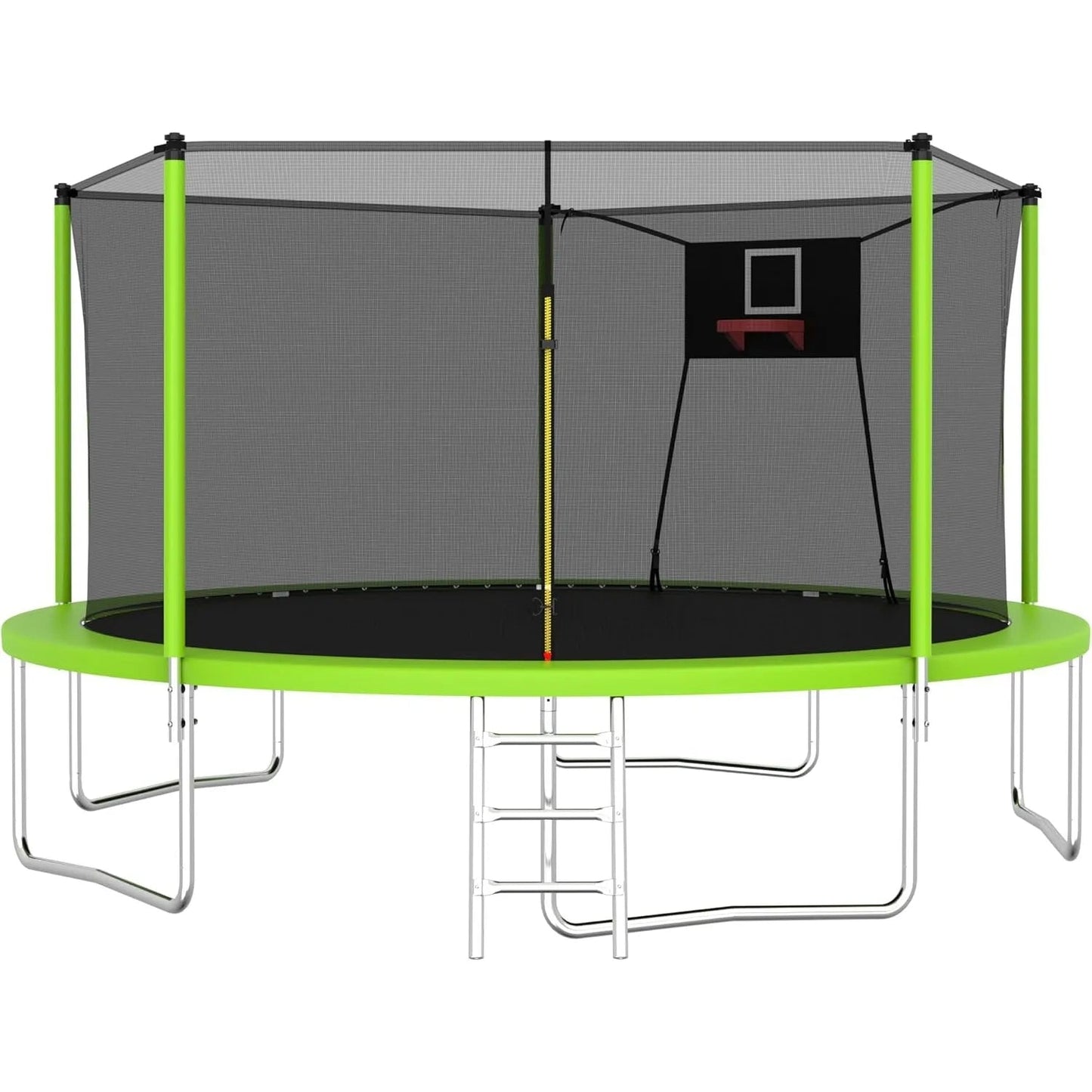 1000 LBS 14FT Outdoor Trampoline with Basketball Hoop & Safety Enclosure Net - ASTM Approved, Heavy - Duty Recreational Trampoline - Avero