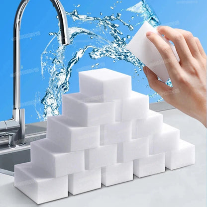 10/20/50/100Pcs Melamine Sponge Magic Sponge Eraser Eraser Cleaner Cleaning Sponges for Kitchen Bathroom Cleaning Tools 10*6*2cm - Avero