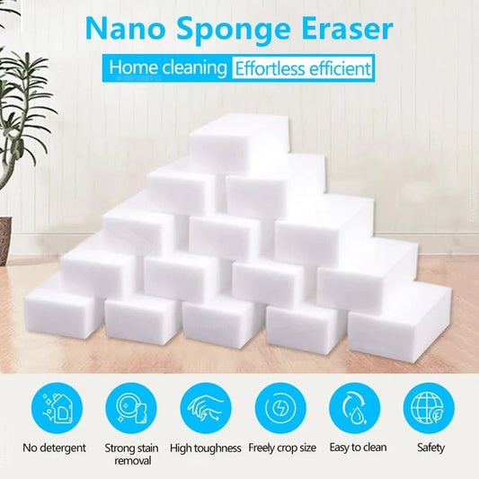 10/20/50/100Pcs Melamine Sponge Magic Sponge Eraser Eraser Cleaner Cleaning Sponges for Kitchen Bathroom Cleaning Tools 10*6*2cm - Avero