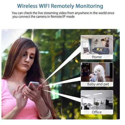 1080P HD Mini Camera Wireless WiFi Baby Monitor Indoor Safety Security Surveillance Night Vision Camcorder IP Cam Video Recorder - Avero