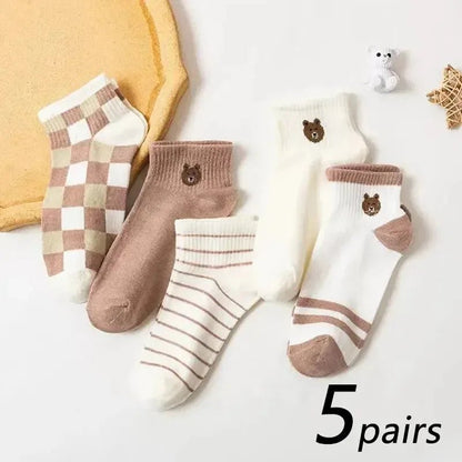10pairs Men's Fashion Cotton Breathable Comfortable Ankle Socks, Men's Summer Socks - Avero
