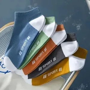 10pairs Men's Fashion Cotton Breathable Comfortable Ankle Socks, Men's Summer Socks - Avero