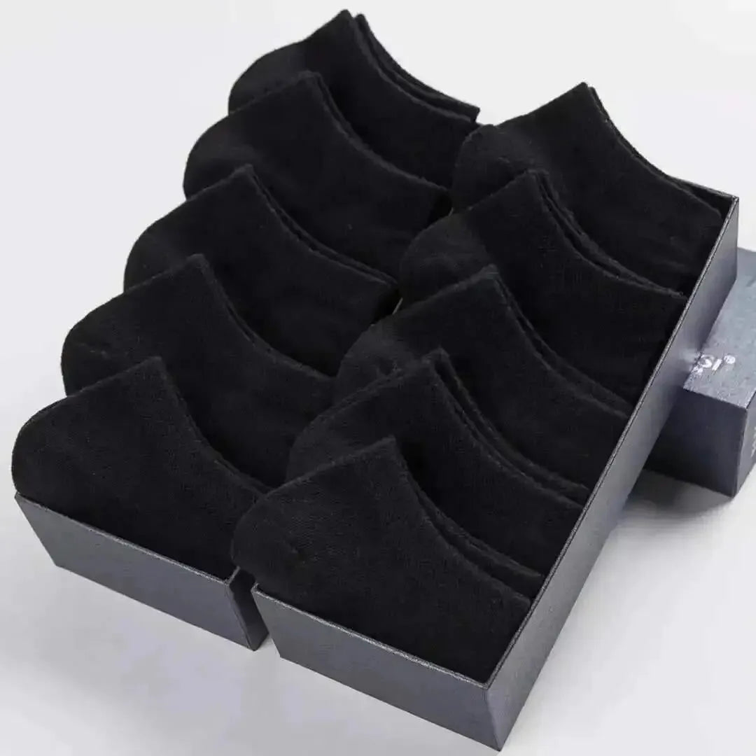 10pairs Men's Fashion Cotton Breathable Comfortable Ankle Socks, Men's Summer Socks - Avero