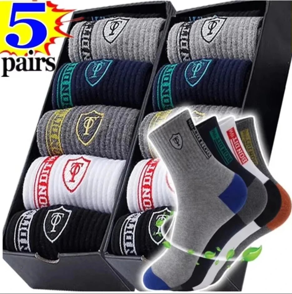 10pairs Men's Fashion Cotton Breathable Comfortable Ankle Socks, Men's Summer Socks - Avero