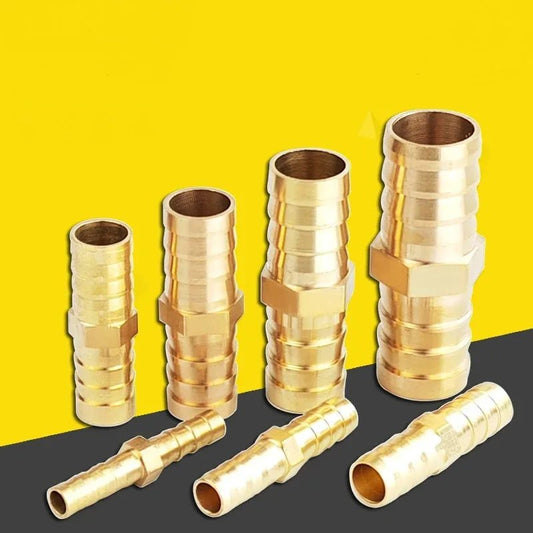 10pcs Brass Double Pagoda Joint For 6/8/10/12mm Hose Copper Pagoda Water Tube Fittings Quick Connector Garden Irrigation Adapter - Avero