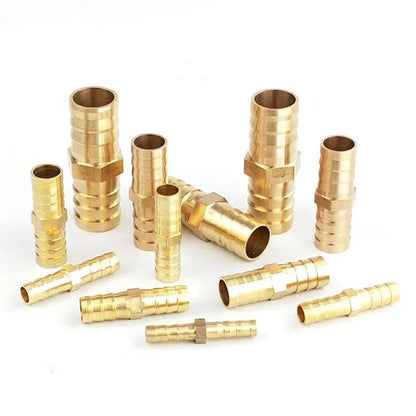 10pcs Brass Double Pagoda Joint For 6/8/10/12mm Hose Copper Pagoda Water Tube Fittings Quick Connector Garden Irrigation Adapter - Avero