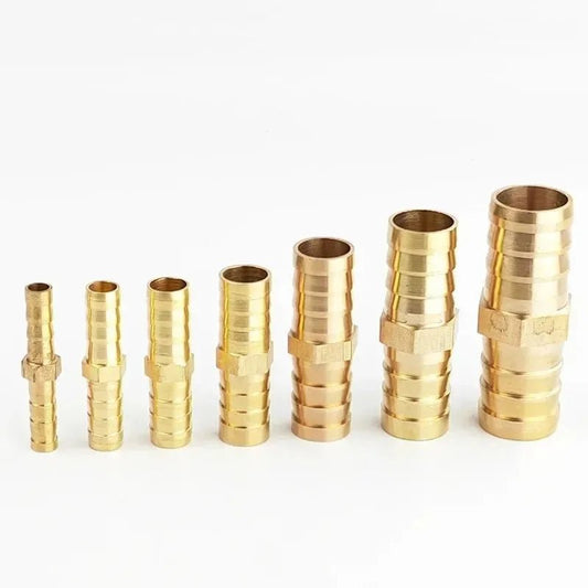 10pcs Brass Double Pagoda Joint For 6/8/10/12mm Hose Copper Pagoda Water Tube Fittings Quick Connector Garden Irrigation Adapter - Avero