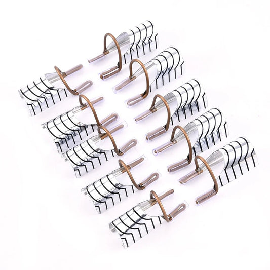 10Pcs Reusable Aluminum Nail Extension Pallets Tips Forms Nail Art Extension Sticker Builder Form Guide Stencil Manicure Tools - Avero