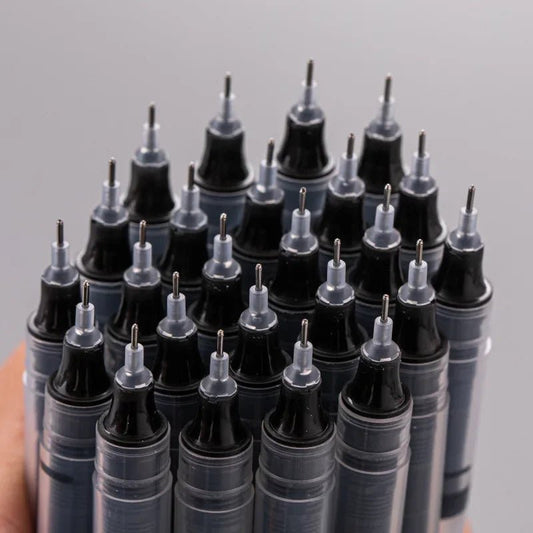 10Pcs/set High Quality Needle Type Gel Pens Straight Liquid Ballpoint Pen Kawaii Stationery School Office Supplies Writing - Avero