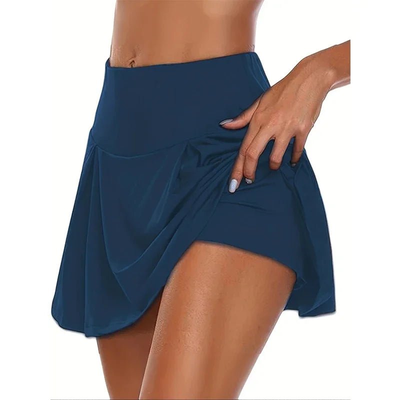 12 Colour Versatile Y2K High - Waist Skort - Breathable Stretch Fabric for All - Season Sports Fashion Non - Sheer Comfort Fit - Avero