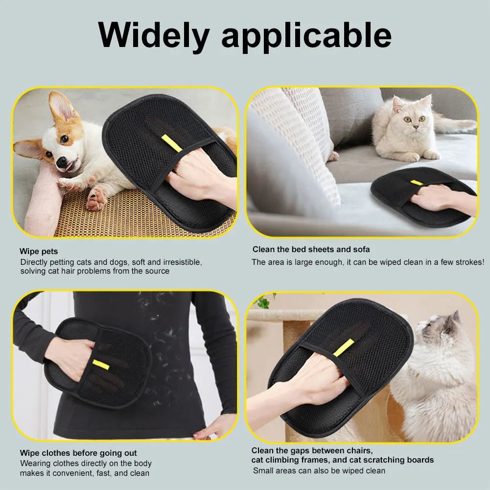 1/2/3/4/5pcs Pet Hair Remover Mitt Pet Hair Remover Gloves Deshedding Brush Glove for Dog Cat Rabbit with Long/Short/Curly Hair - Avero
