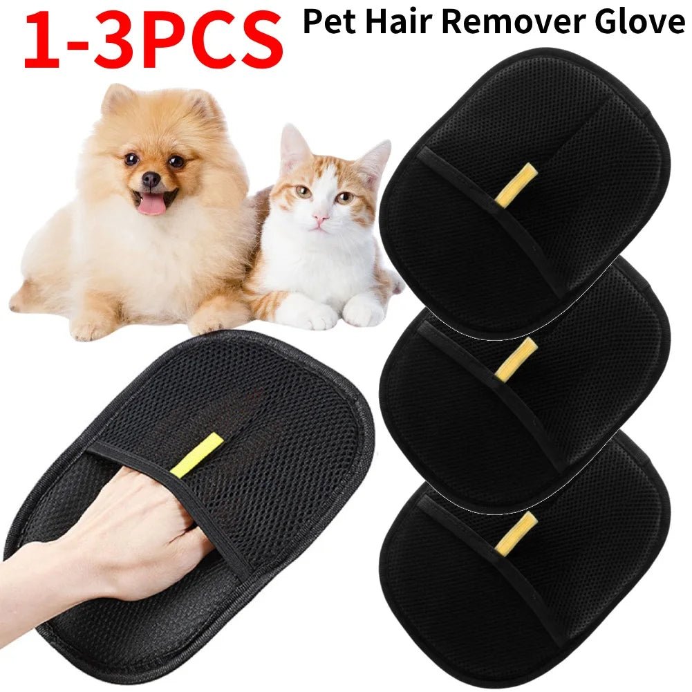 1/2/3/4/5pcs Pet Hair Remover Mitt Pet Hair Remover Gloves Deshedding Brush Glove for Dog Cat Rabbit with Long/Short/Curly Hair - Avero
