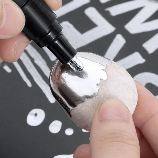 1/2/3pcs Mirror Marker Pen DIY Reflective Paint Pens Mirror Markers Chrome Gold SILVER Copper Color Signature Car Art Craftwork - Avero