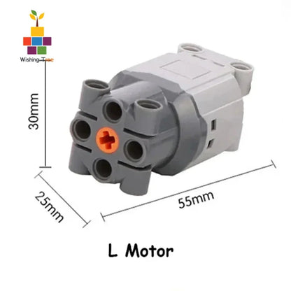 [1/2/4 PCS] 88003 Power Functions L Motor for MOC Bricks, legoeds - Compatible Technical Parts Building Block Car Toys - Avero