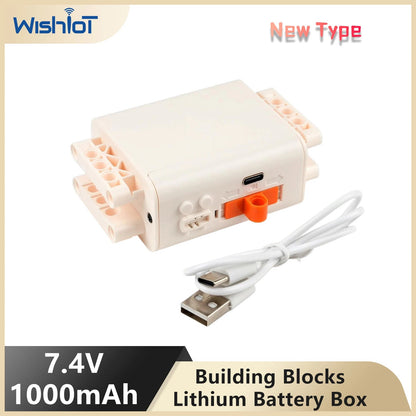 1/2/4PC 7.4V 1000mAh Building Block Lithium Battery Box Compatible With Legoeds AA Battery Box 8883 Power Supply for Power Motor - Avero
