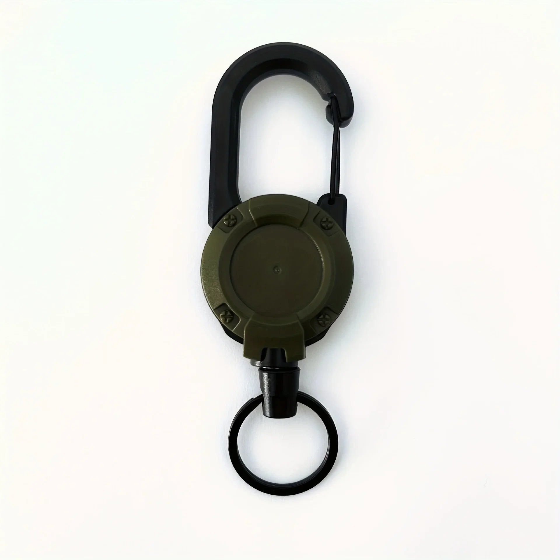 1/2/4pcs Extendable Retractable Holders Keychain Badge Reels Heavy Duty Clip With Carabiner Key Chain For Men Outdoor Bags - Avero