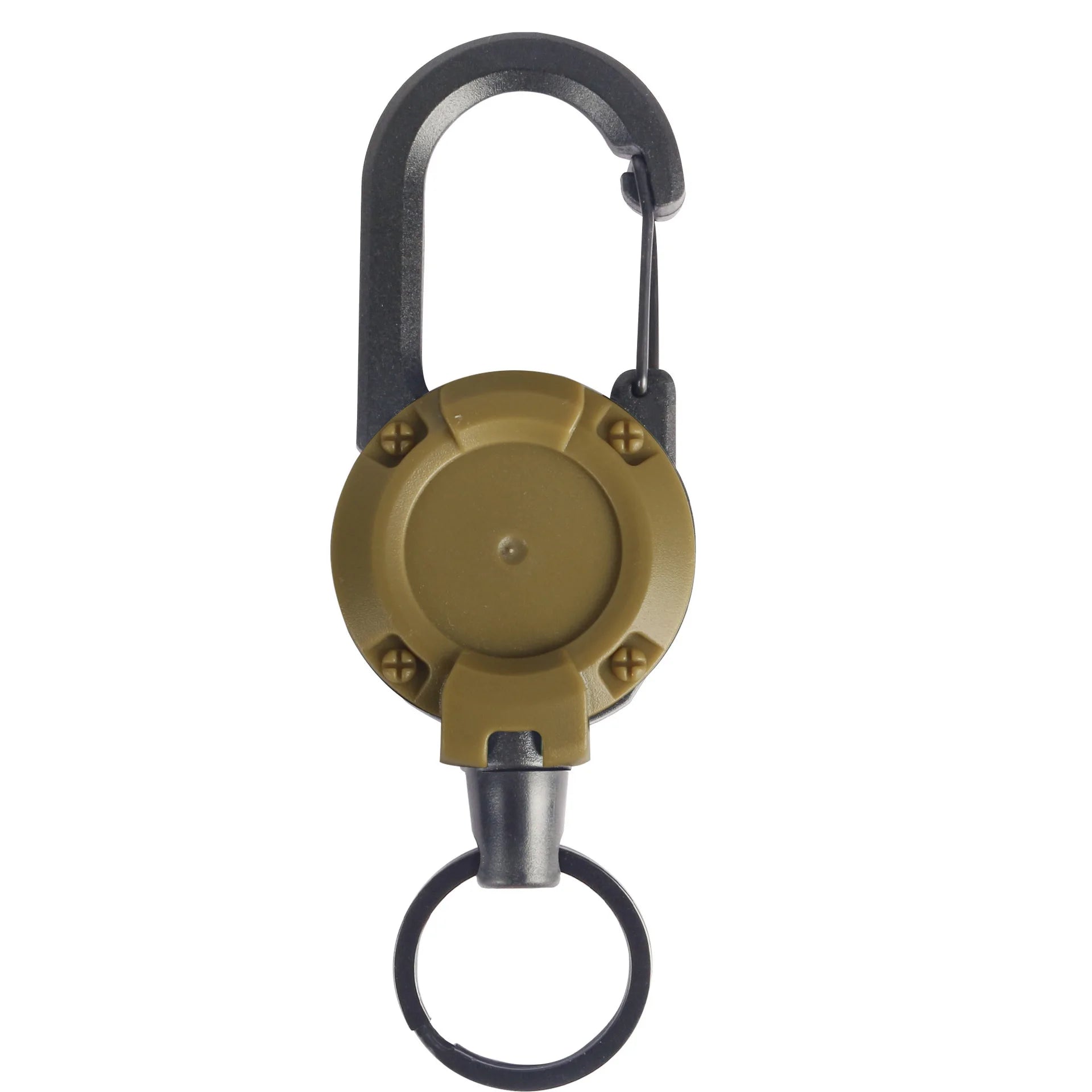 1/2/4pcs Extendable Retractable Holders Keychain Badge Reels Heavy Duty Clip With Carabiner Key Chain For Men Outdoor Bags - Avero