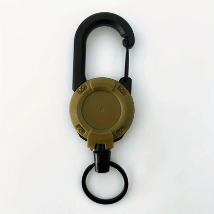 1/2/4pcs Extendable Retractable Holders Keychain Badge Reels Heavy Duty Clip With Carabiner Key Chain For Men Outdoor Bags - Avero
