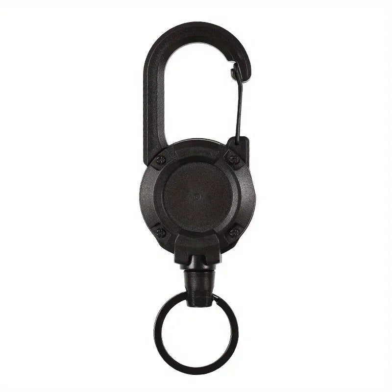 1/2/4pcs Extendable Retractable Holders Keychain Badge Reels Heavy Duty Clip With Carabiner Key Chain For Men Outdoor Bags - Avero