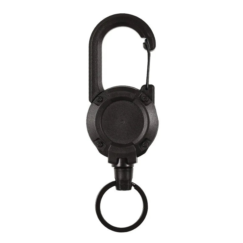 1/2/4pcs Extendable Retractable Holders Keychain Badge Reels Heavy Duty Clip With Carabiner Key Chain For Men Outdoor Bags - Avero