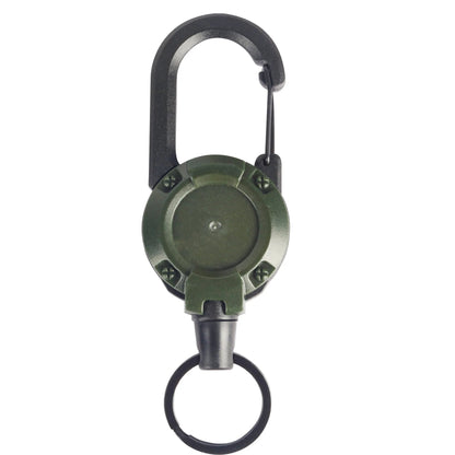 1/2/4pcs Extendable Retractable Holders Keychain Badge Reels Heavy Duty Clip With Carabiner Key Chain For Men Outdoor Bags - Avero
