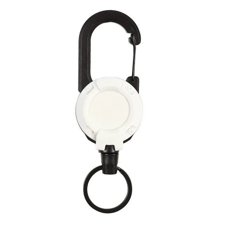 1/2/4pcs Extendable Retractable Holders Keychain Badge Reels Heavy Duty Clip With Carabiner Key Chain For Men Outdoor Bags - Avero
