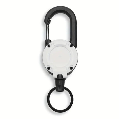 1/2/4pcs Extendable Retractable Holders Keychain Badge Reels Heavy Duty Clip With Carabiner Key Chain For Men Outdoor Bags - Avero