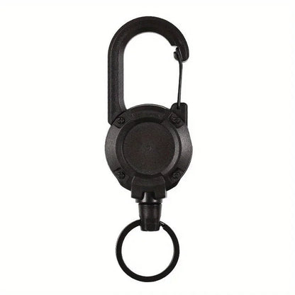 1/2/4pcs Extendable Retractable Holders Keychain Badge Reels Heavy Duty Clip With Carabiner Key Chain For Men Outdoor Bags - Avero