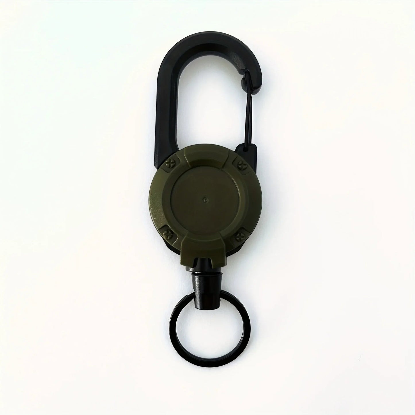 1/2/4pcs Extendable Retractable Holders Keychain Badge Reels Heavy Duty Clip With Carabiner Key Chain For Men Outdoor Bags - Avero