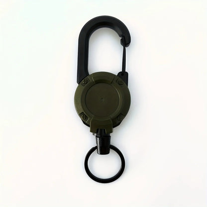 1/2/4pcs Extendable Retractable Holders Keychain Badge Reels Heavy Duty Clip With Carabiner Key Chain For Men Outdoor Bags - Avero