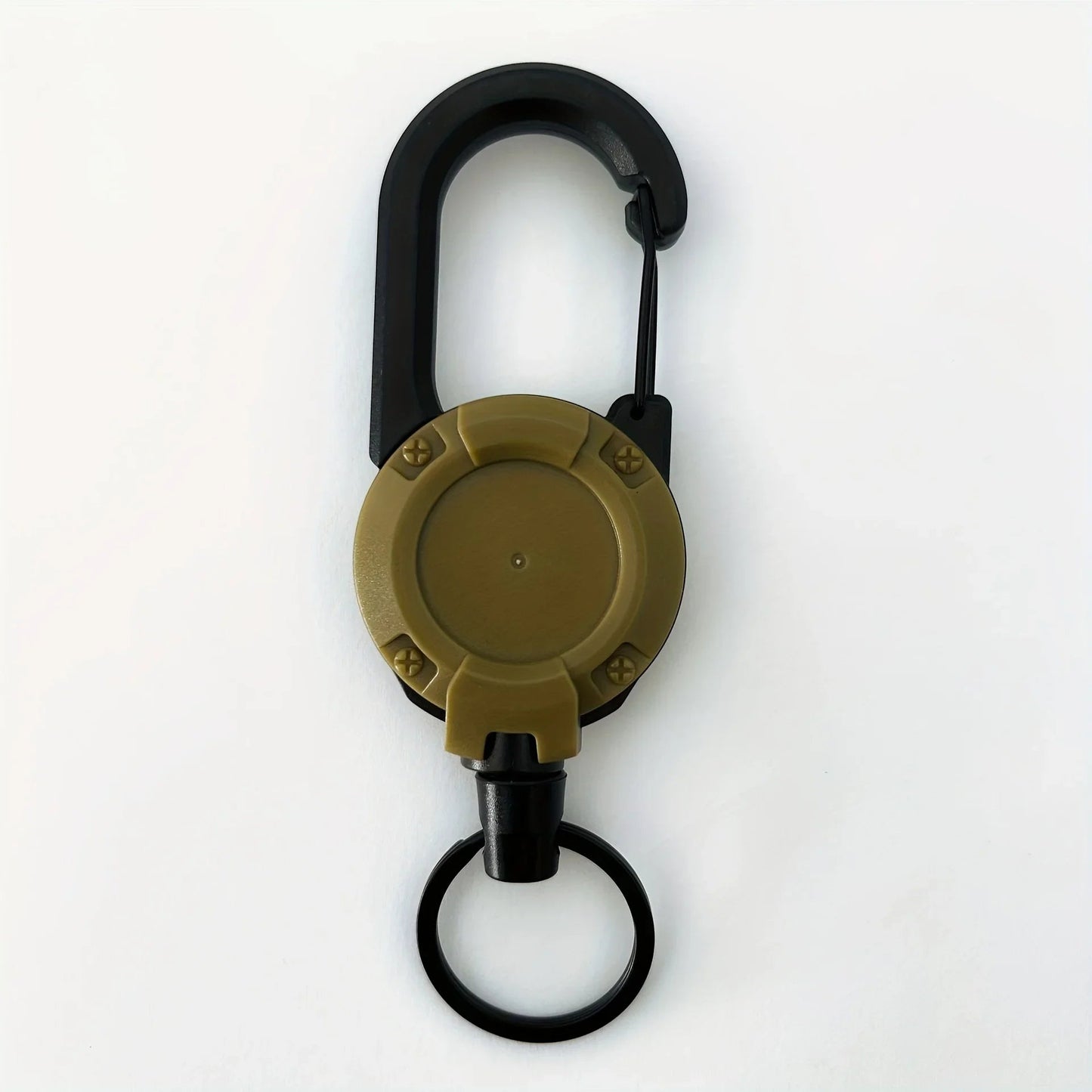 1/2/4pcs Extendable Retractable Holders Keychain Badge Reels Heavy Duty Clip With Carabiner Key Chain For Men Outdoor Bags - Avero