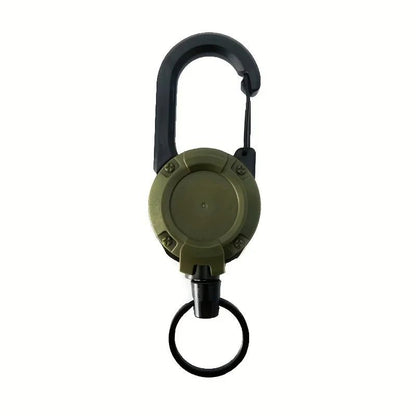 1/2/4pcs Extendable Retractable Holders Keychain Badge Reels Heavy Duty Clip With Carabiner Key Chain For Men Outdoor Bags - Avero
