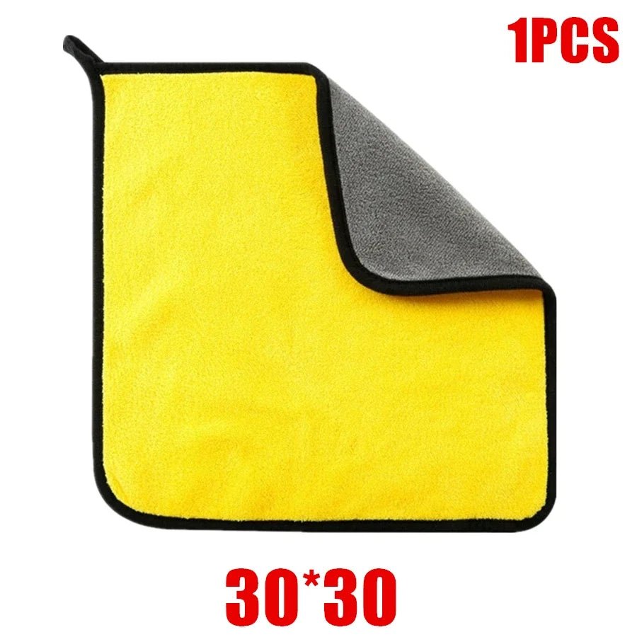 1/2/6pcs Microfiber Cleaning Towel Car Cleaning Cloths Professional Detailing Car Drying Microfiber Towel Wash Towel Accessories - Avero