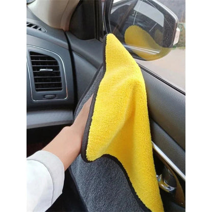 1/2/6pcs Microfiber Cleaning Towel Car Cleaning Cloths Professional Detailing Car Drying Microfiber Towel Wash Towel Accessories - Avero