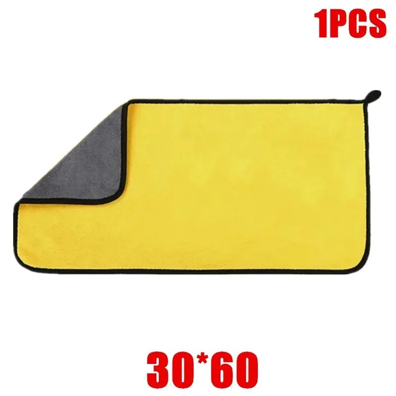 1/2/6pcs Microfiber Cleaning Towel Car Cleaning Cloths Professional Detailing Car Drying Microfiber Towel Wash Towel Accessories - Avero