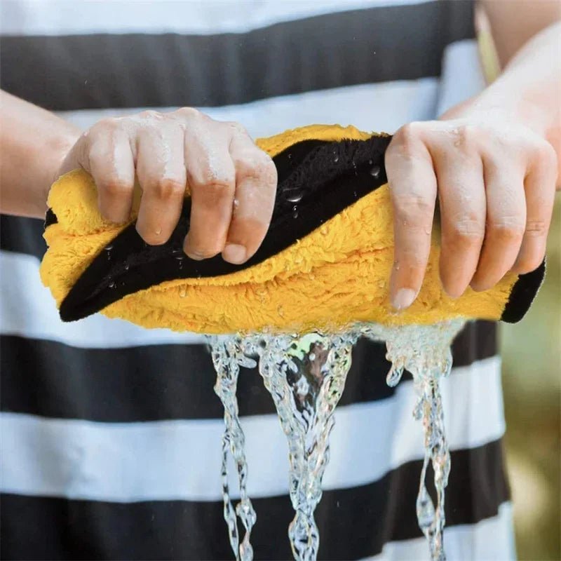 1/2/6pcs Microfiber Cleaning Towel Car Cleaning Cloths Professional Detailing Car Drying Microfiber Towel Wash Towel Accessories - Avero