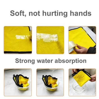 1/2/6pcs Microfiber Cleaning Towel Car Cleaning Cloths Professional Detailing Car Drying Microfiber Towel Wash Towel Accessories - Avero