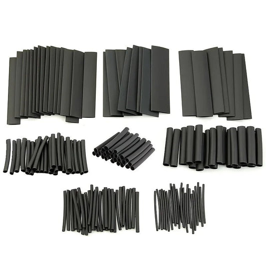 127Pcs Heat Shrink Tube Sleeving Tubing Assortment Kit Electrical Connection Electrical Wire Wrap Cable Waterproof Shrinkage 2:1 - Avero