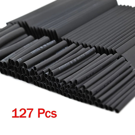 127Pcs Heat Shrink Tube Sleeving Tubing Assortment Kit Electrical Connection Electrical Wire Wrap Cable Waterproof Shrinkage 2:1 - Avero