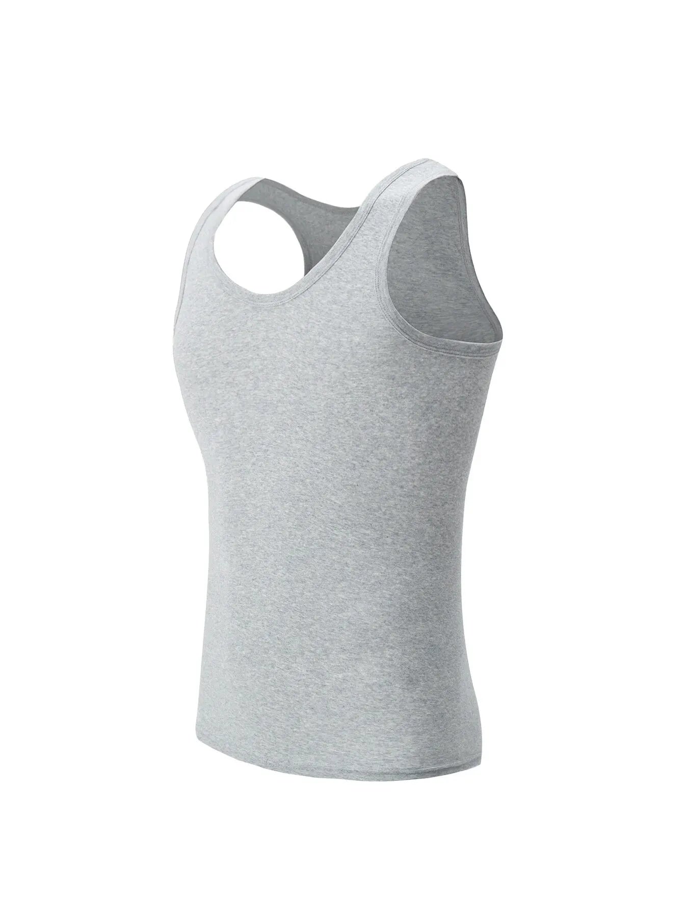 1/3 Pack Four Seasons Men's Cotton Joker Vest Teenagers Simple Fit Sports Fitness T-shirt Middle - aged Casual Sleeveless T-shirt - Avero