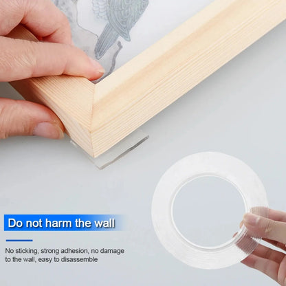 1/3/5M Double Sided Tape Transparent Acrylic Reusable Waterproof Adhesive Tracsless Tape Gadget Doble Cara Nano Tapes - Avero