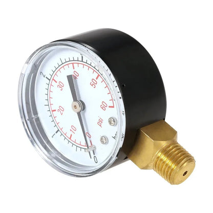 1/4" NPT Thread 50mm 0~60psi 0~4bar Pool Filter Water Pressure Dial Hydraulic Pressure Gauge Meter Manometer - Avero