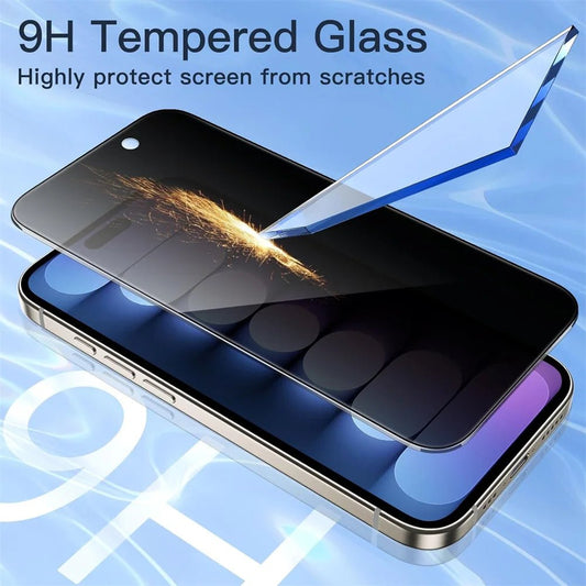 1~4PCS Anti - Spy Glass For iPhone 16 15 14 13 Pro Max Privacy Screen Protectors & Camera Protection Film For iPhone15 12 11 Pro - Avero