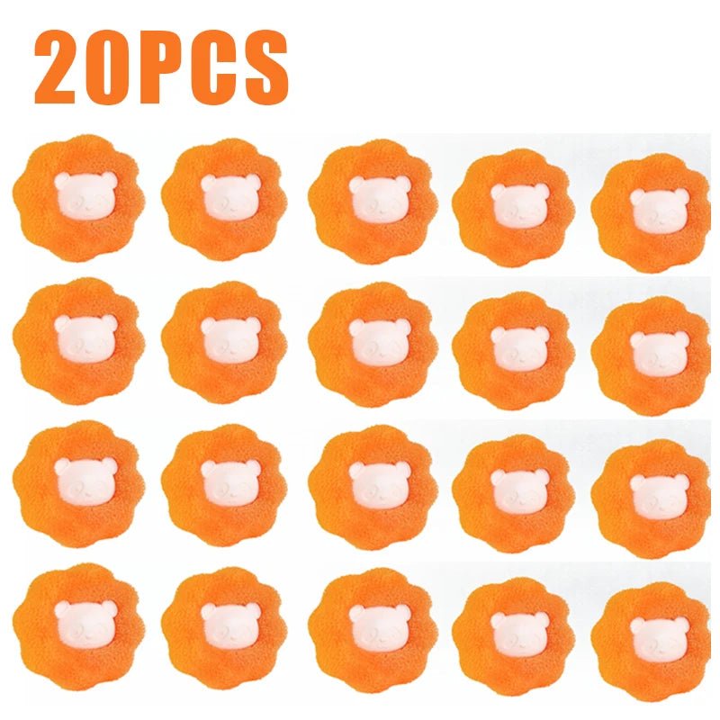 1/5/10PCS Laundry Ball Kit Reusable Washing Machine Hair Remover Ball Cleaning Lint Fuzz Pet Hairs Clothes Household Product - Avero