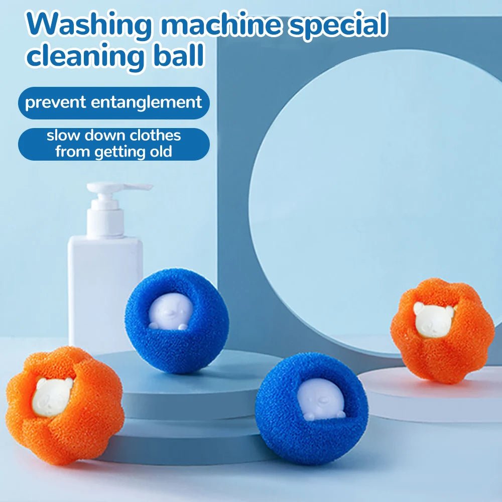 1/5/10PCS Laundry Ball Kit Reusable Washing Machine Hair Remover Ball Cleaning Lint Fuzz Pet Hairs Clothes Household Product - Avero