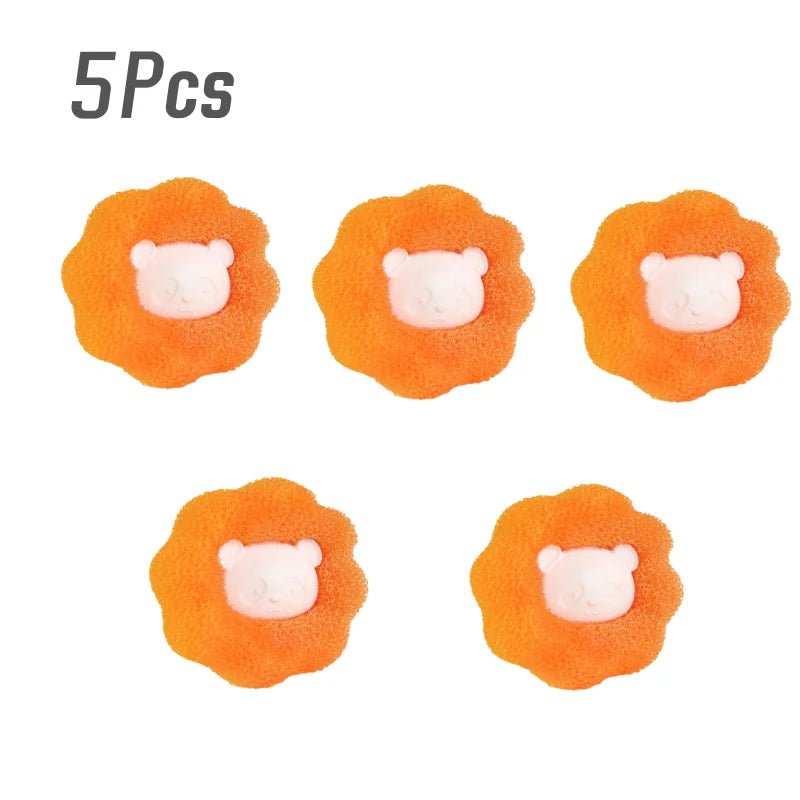 1/5/10PCS Laundry Ball Kit Reusable Washing Machine Hair Remover Ball Cleaning Lint Fuzz Pet Hairs Clothes Household Product - Avero