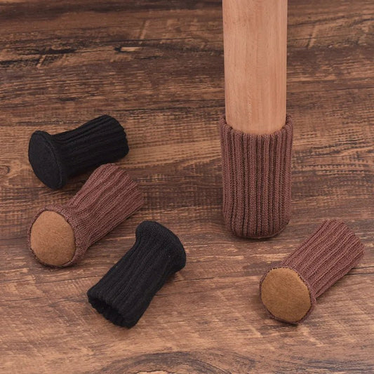16Pcs Chair Legs Socks Knitted Furniture Feet Floor Protectors Anti - slip Pads Silent Thicken Table Chair Leg Socks Covers - Avero
