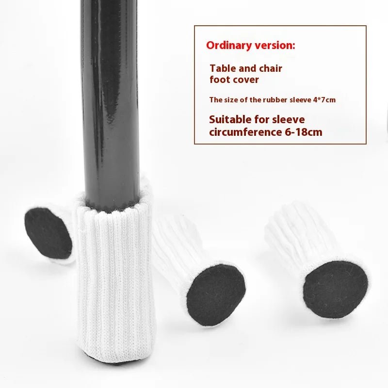 16Pcs Chair Legs Socks Knitted Furniture Feet Floor Protectors Anti - slip Pads Silent Thicken Table Chair Leg Socks Covers - Avero